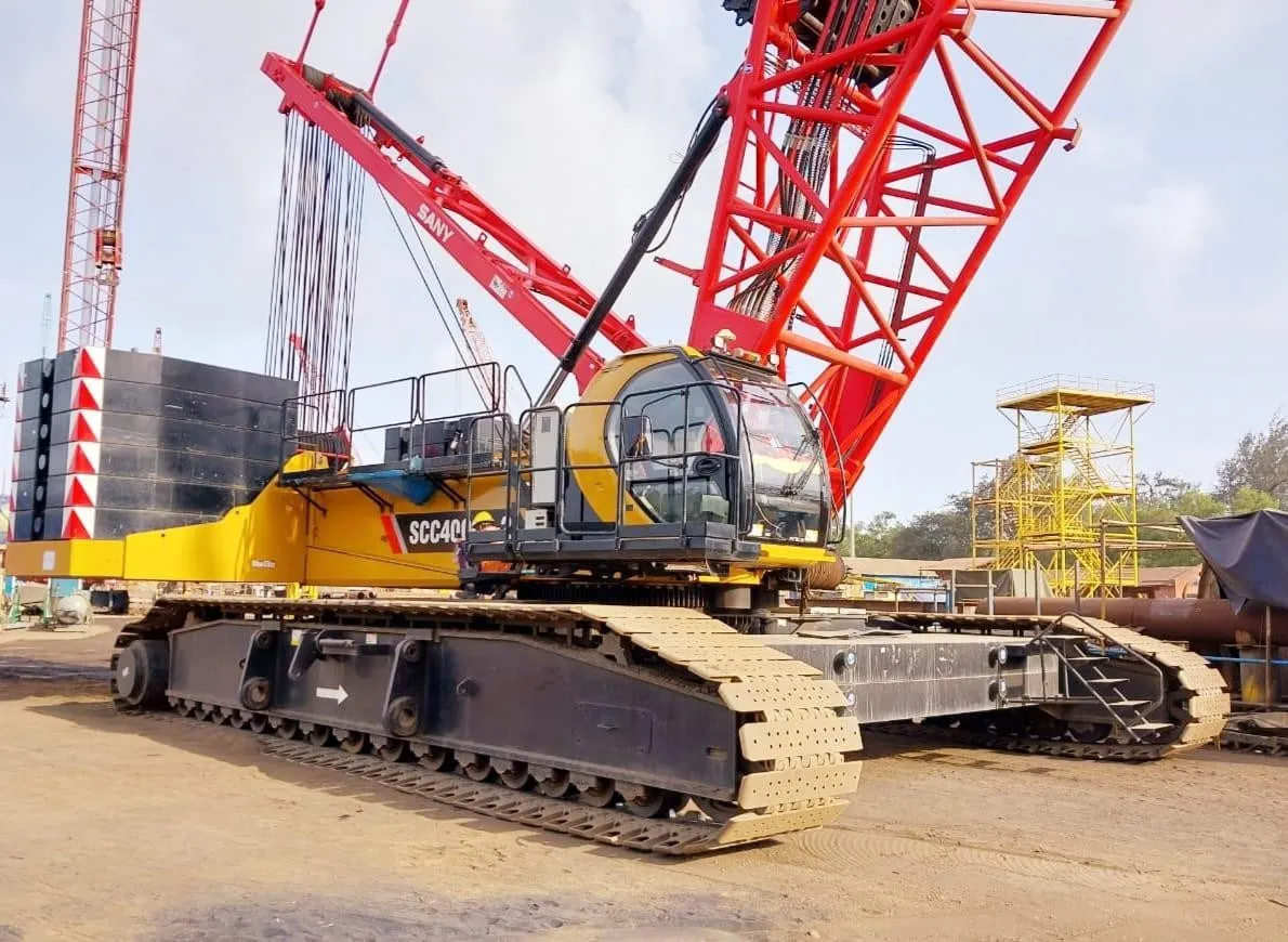 400 tonne crawler crane on rental project in Ambala, India — MYCRANE Platform