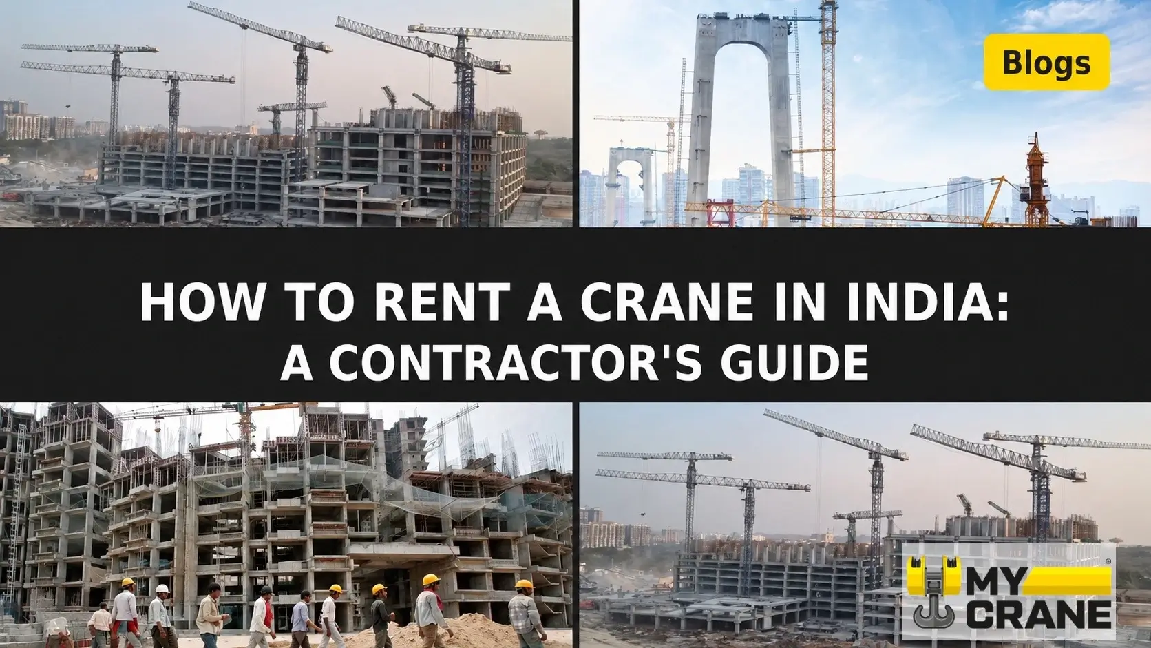 Construction workers in India — crane hire demand driven by infrastructure growth